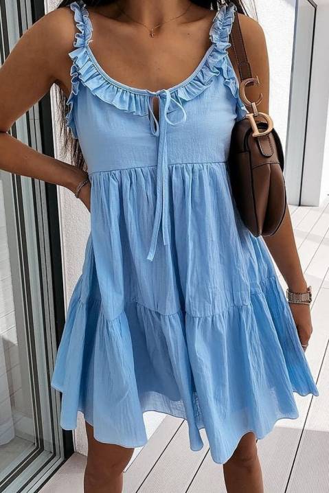 Šaty LUSERDA BLUE, Barva: světlemodrá, IVET.EU - Stylové oblečení