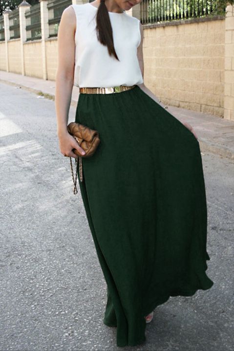 Φόρεμα KASSIDI, Χρώμα: πράσινο και άσπρο, IVET.EU - Εκπτώσεις έως -80%