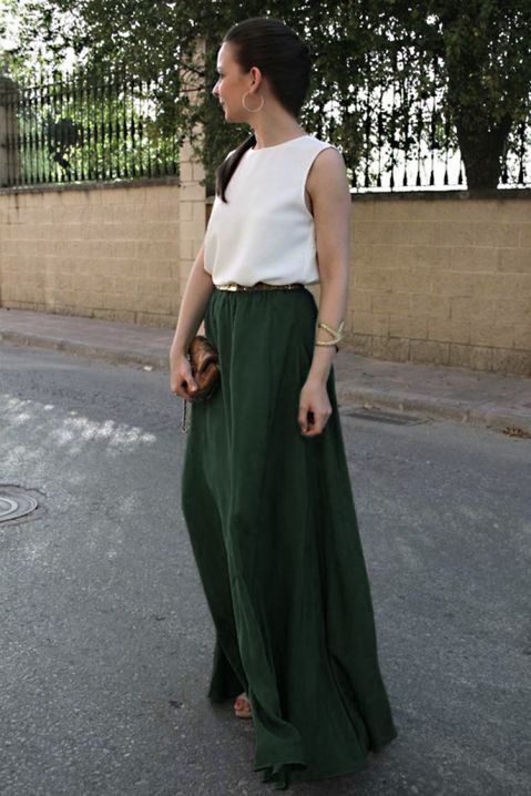 Šaty KASSIDI, Farba: zeleno-biela, IVET.EU - Štýlové oblečenie