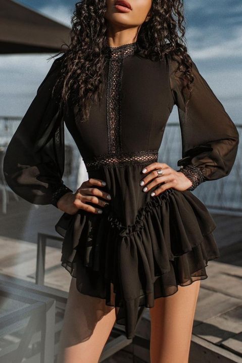 Šaty DREMILDA BLACK, Barva: černá, IVET.EU - Stylové oblečení