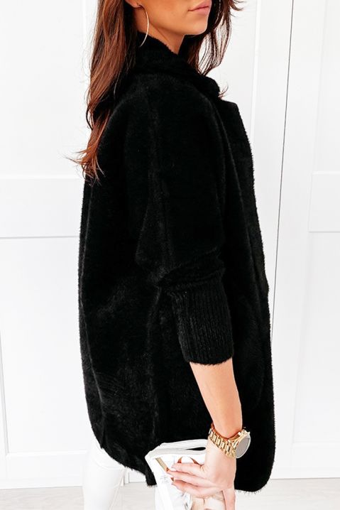 Dámský kabát LIORA BLACK, Barva: černá, IVET.EU - Stylové oblečení