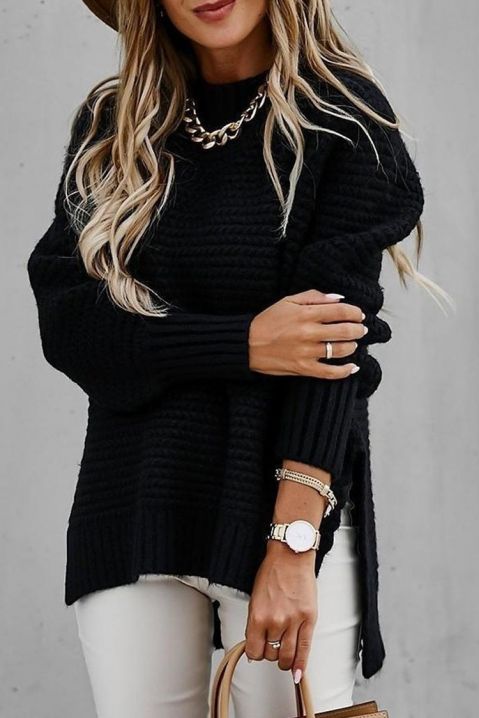 Moteriškas megztinis LAKLARA BLACK, Spalvos: juoda, IVET.EU - Madinga apranga