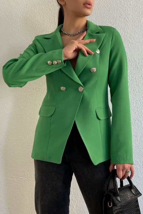 Dámske sako KRISALDA, Farba: zelená, IVET.EU - Štýlové oblečenie