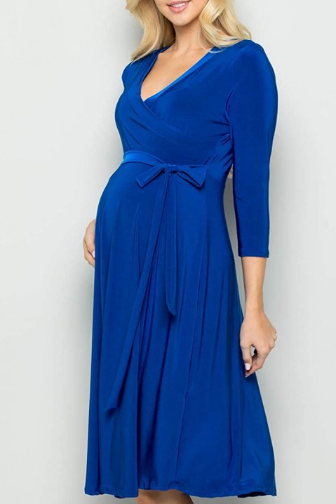 Těhotenské šaty ENDERITA, Barva: světlemodrá, IVET.EU - Stylové oblečení