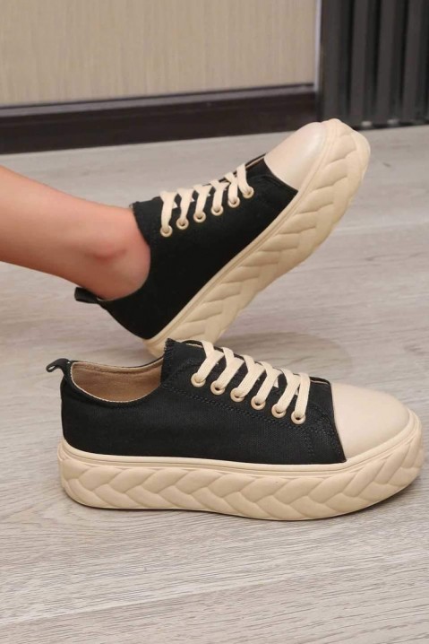 Dámské tenisky DELOSA BLACK, Barva: černá, IVET.EU - Stylové oblečení