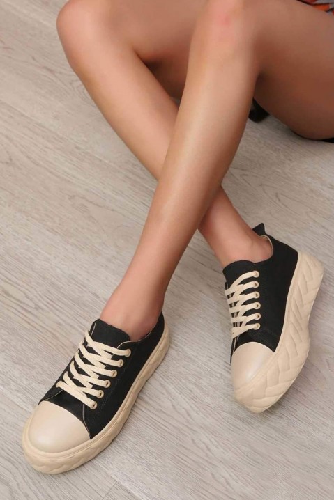 Dámské tenisky DELOSA BLACK, Barva: černá, IVET.EU - Stylové oblečení
