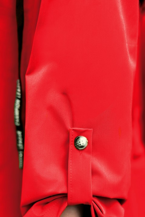 Dámska bunda LADERNA RED, Farba: červená, IVET.EU - Štýlové oblečenie