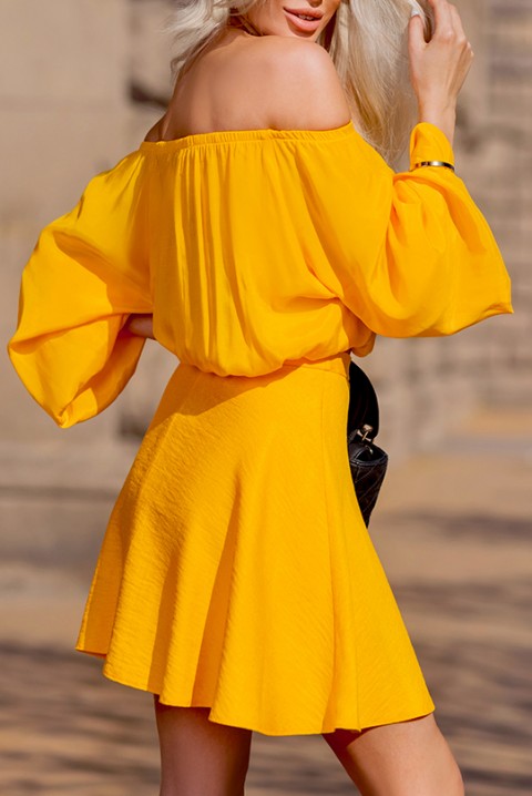 Sukně MILENTINA YELLOW, Barva: žlutá, IVET.EU - Stylové oblečení