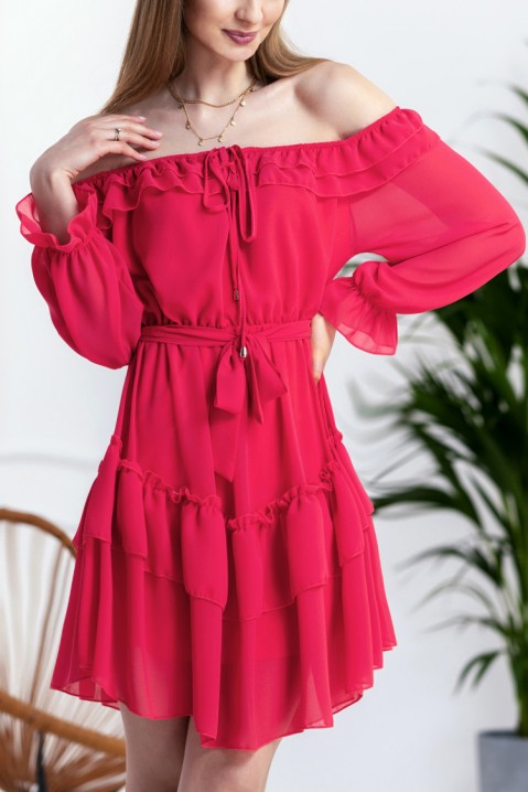 Šaty VORMELA RED, Farba: červená, IVET.EU - Štýlové oblečenie