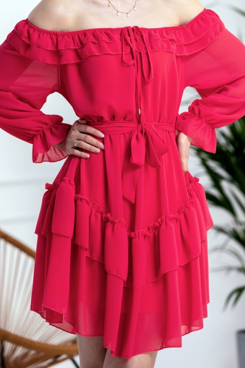 Šaty VORMELA RED, Farba: červená, IVET.EU - Štýlové oblečenie