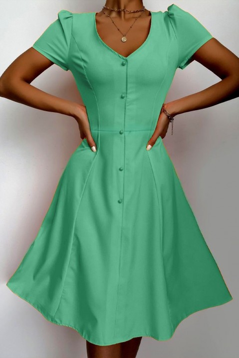 Šaty ELPINDA GREEN, Farba: zelená, IVET.EU - Štýlové oblečenie