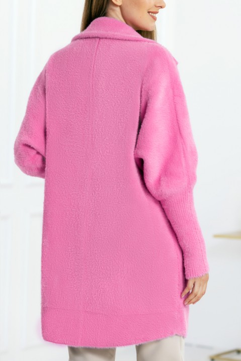 Dámský kabát LIORA PINK, Barva: ružová, IVET.EU - Stylové oblečení