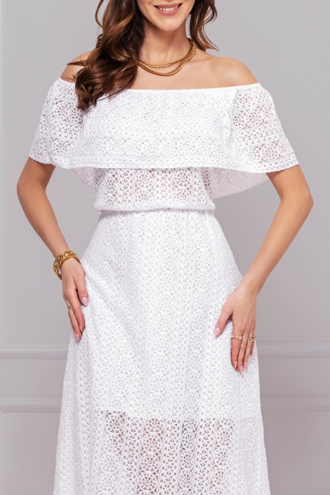 Φόρεμα FRANCHELA WHITE, Χρώμα: άσπρο, IVET.EU - Εκπτώσεις έως -80%