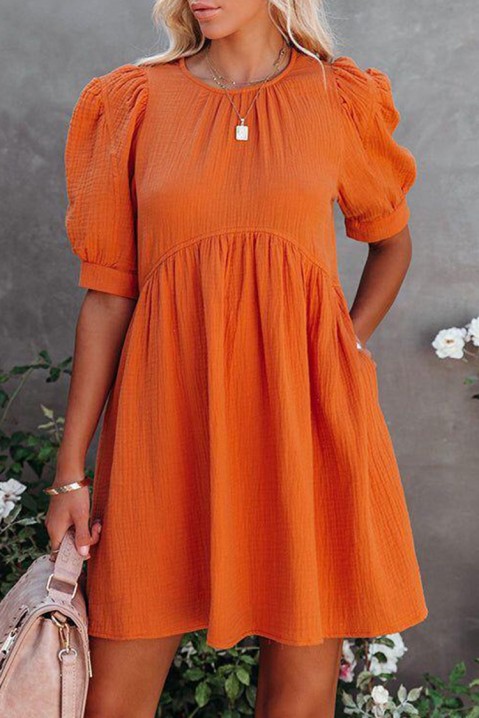 Suknelė BELHOMA ORANGE, Spalvos: oranžinė, IVET.EU - Madinga apranga