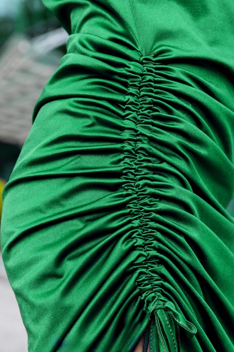 Šaty SATERA GREEN, Farba: zelená, IVET.EU - Štýlové oblečenie