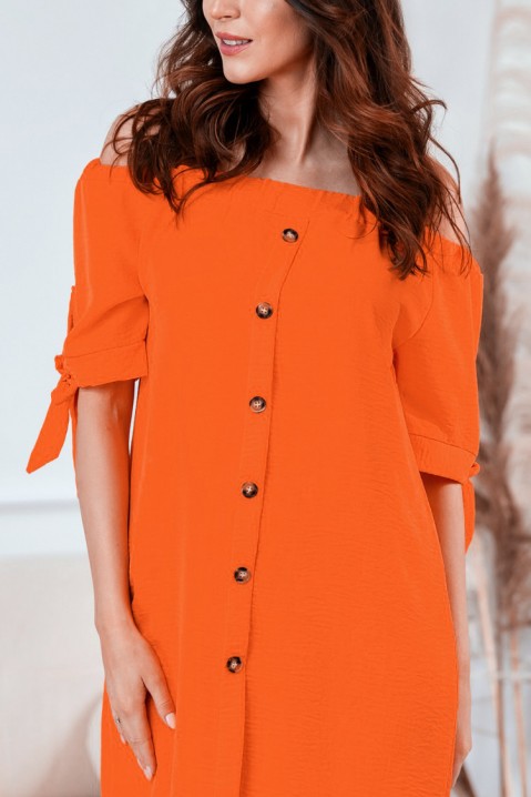 Šaty FORDERA ORANGE, Barva: oranžová, IVET.EU - Stylové oblečení