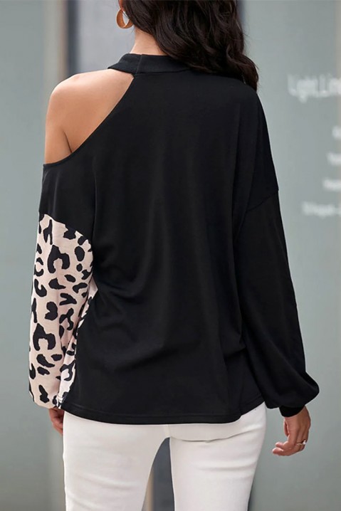 Γυναικεία μπλούζα TELMIANA, Χρώμα: μαύρο και εκρού, IVET.EU - Εκπτώσεις έως -80%