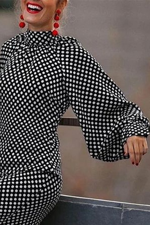 Šaty SERENATA BLACK, Barva: černo-bílá, IVET.EU - Stylové oblečení