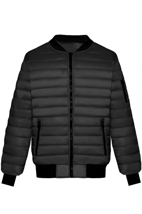 Pánska bunda NORIS BLACK, Farba: čierna, IVET.EU - Štýlové oblečenie