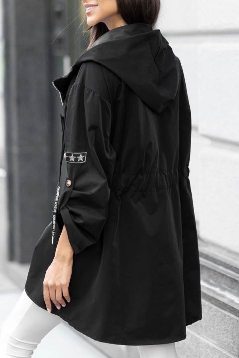 Dámska bunda LADERNA BLACK, Farba: čierna, IVET.EU - Štýlové oblečenie
