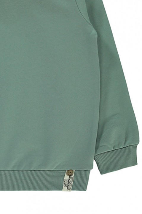 Chlapecká mikina MOWGLY MINT, Barva: mentolová, IVET.EU - Stylové oblečení