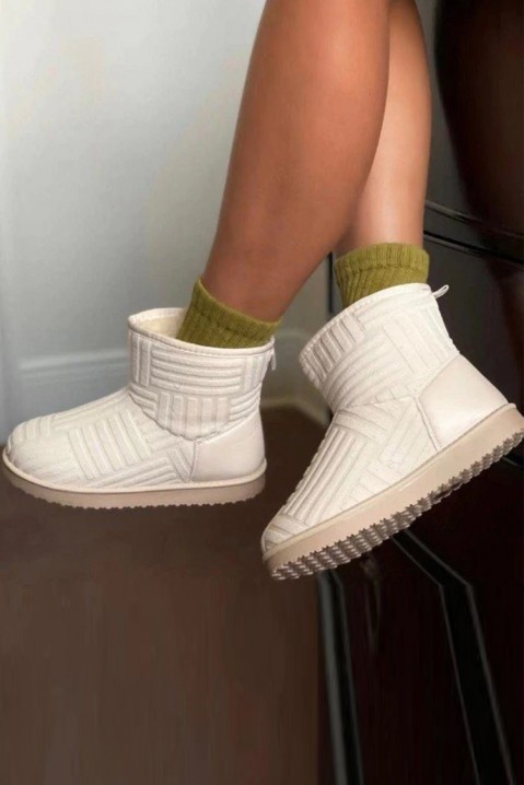 Γυναικείες μπότες BRAVITALA ECRU, Χρώμα: άσπρο, IVET.EU - Εκπτώσεις έως -80%