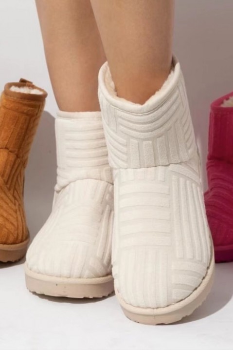 Γυναικείες μπότες BRAVITALA ECRU, Χρώμα: άσπρο, IVET.EU - Εκπτώσεις έως -80%