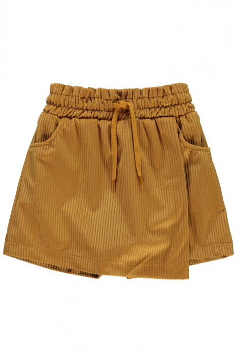 Dívčí kalhotová sukně - PEBBLES MUSTARD, Barva: hořčicová, IVET.EU - Stylové oblečení