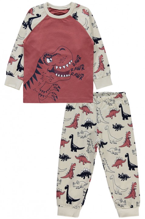 Pyžamo pro chlapce T-REX BEIGE, Barva: mnohobarevná, IVET.EU - Stylové oblečení
