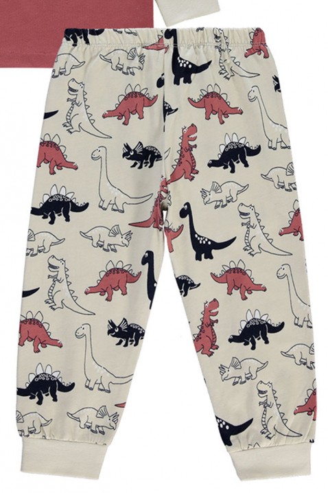 Pyžamo pro chlapce T-REX BEIGE, Barva: mnohobarevná, IVET.EU - Stylové oblečení