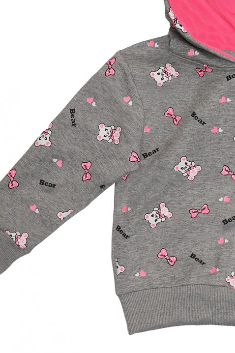 Mikina pro dívku PANDELIA GREY, Barva: šedá, IVET.EU - Stylové oblečení