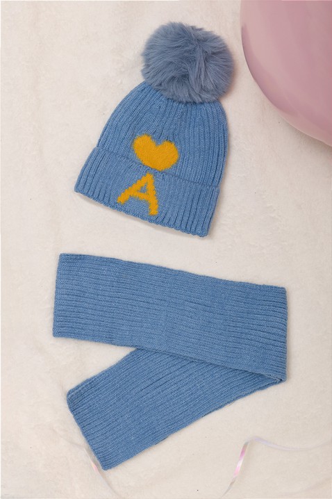 Souprava pro dívky HEARTENA BLUE, Barva: světlemodrá, IVET.EU - Stylové oblečení