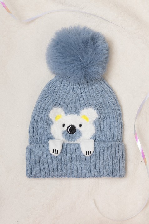 Dětská čepice BEARY BLUE, Barva: světlemodrá, IVET.EU - Stylové oblečení