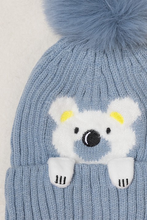 Dětská čepice BEARY BLUE, Barva: světlemodrá, IVET.EU - Stylové oblečení