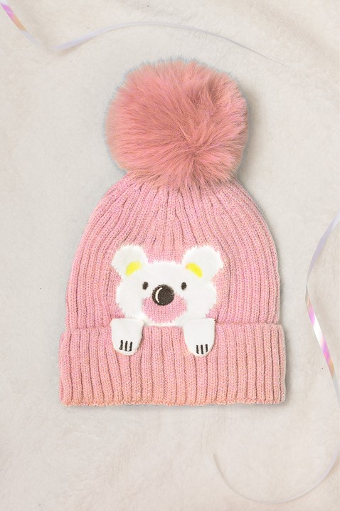 Dětská čepice BEARY PINK, Barva: ružová, IVET.EU - Stylové oblečení