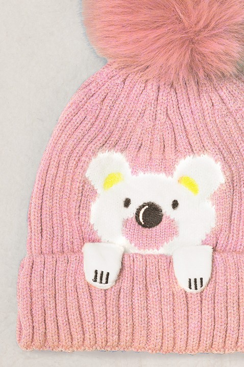 Dětská čepice BEARY PINK, Barva: ružová, IVET.EU - Stylové oblečení