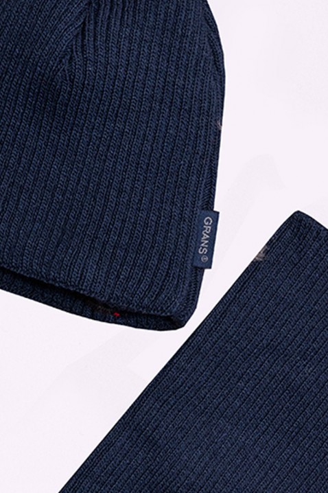 Souprava čepice a šály NIKEY DARK BLUE, Barva: tmavomodrá, IVET.EU - Stylové oblečení