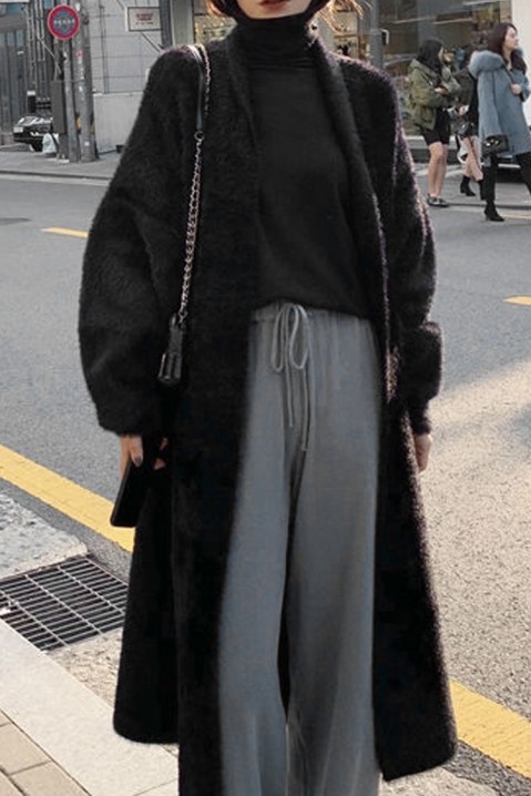 Moteriškas kardiganas BILOMA BLACK, Spalvos: juoda, IVET.EU - Madinga apranga