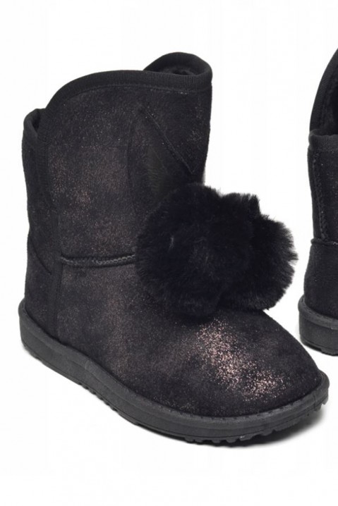 Boty pro dívky UGEENA BLACK, Barva: černá, IVET.EU - Stylové oblečení