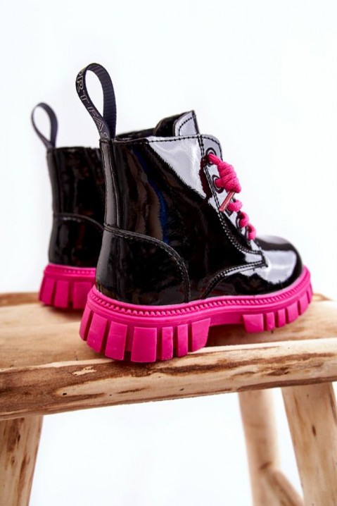 Boty pro dívky FASHIONISTA FUCHSIA, Barva: černá, IVET.EU - Stylové oblečení