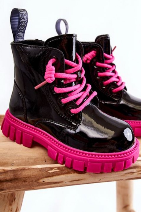 Boty pro dívky FASHIONISTA FUCHSIA, Barva: černá, IVET.EU - Stylové oblečení