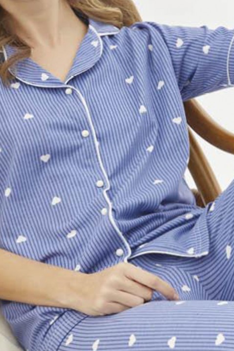 Pyžamo LIDETA, Barva: modro-bílá, IVET.EU - Stylové oblečení