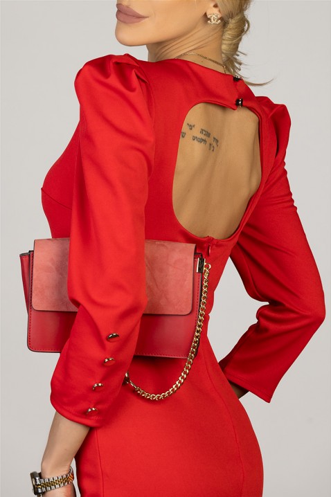 Šaty SABAKA RED, Farba: červená, IVET.EU - Štýlové oblečenie