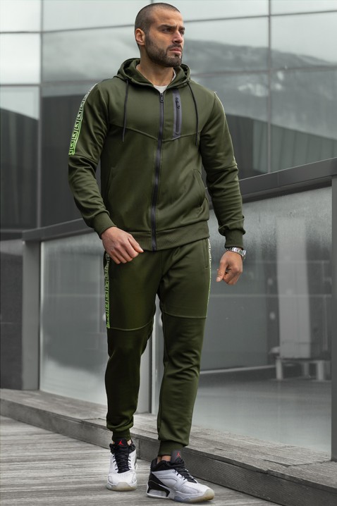 Pánská sportovní souprava KRISTAN KHAKI, Barva: khaki, IVET.EU - Stylové oblečení