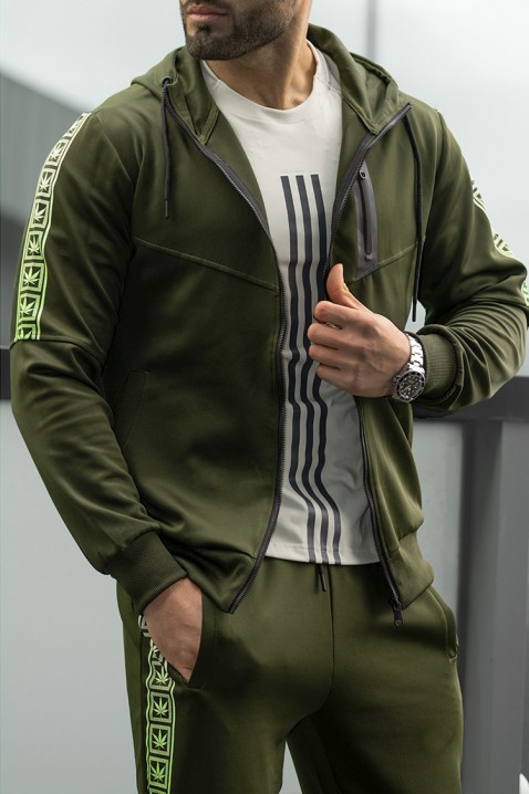 Pánská sportovní souprava KRISTAN KHAKI, Barva: khaki, IVET.EU - Stylové oblečení