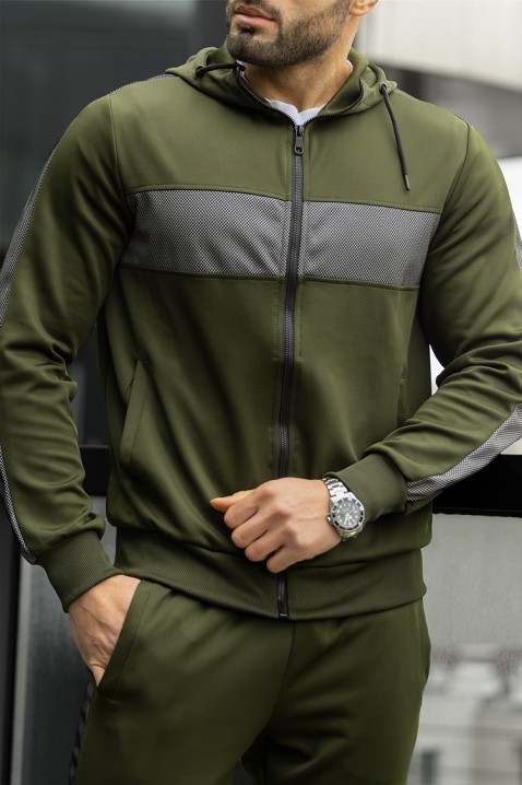 Pánská sportovní souprava ABIGALO KHAKI, Barva: khaki, IVET.EU - Stylové oblečení