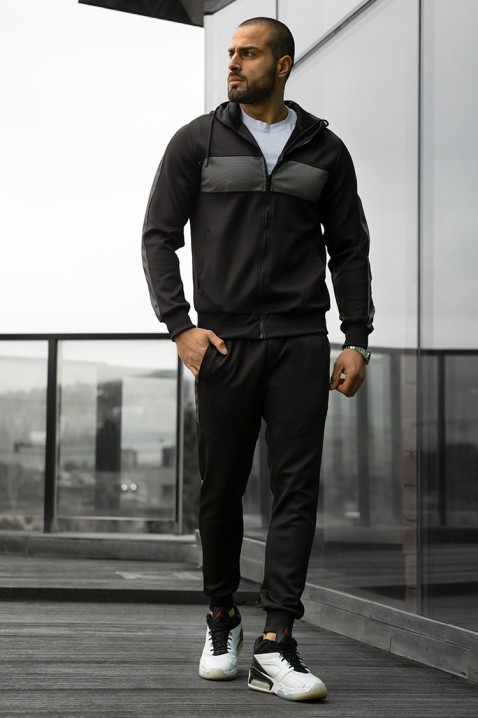 Pánská sportovní souprava ABIGALO BLACK, Barva: černá, IVET.EU - Stylové oblečení