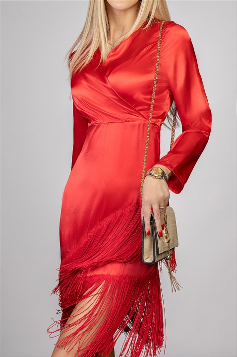 Šaty BORLETA RED, Farba: červená, IVET.EU - Štýlové oblečenie