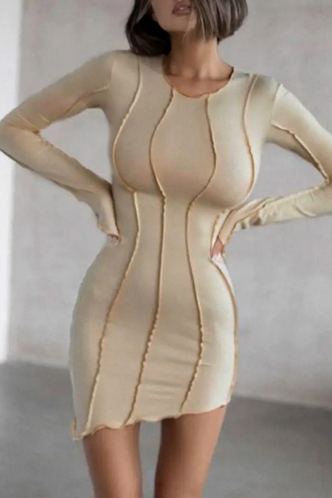Φόρεμα GREMOLDA BEIGE, Χρώμα: μπεζ, IVET.EU - Εκπτώσεις έως -80%