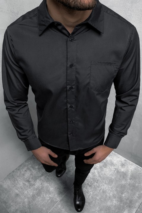 Pánská košile MALTIVO BLACK, Barva: černá, IVET.EU - Stylové oblečení